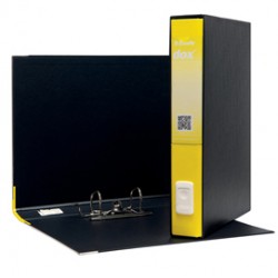 Registratore Dox 5 - dorso 5 cm - protocollo 23x34 cm - giallo - Esselte Dox