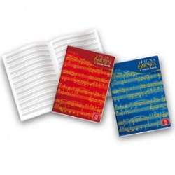 Maxiquaderno Musica - 21x29,7cm - 12 pentagrammi - 32 fogli - 100gr - Pigna