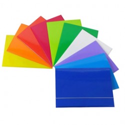 Cartella 3 lembi con elastico - A4 - dorso variabile - cartone plastificato - colori assortiti - Cartotecnica del Garda