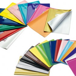Coprimaxi Gold - c/alette - 21 x 30 cm - PVC - 300 mic - laccato - marrone - Colorosa