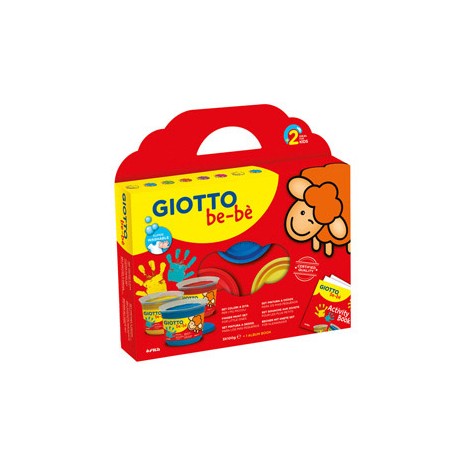 Supercolori a dita - 100 ml  - rosso, blu, giallo - Giotto bebe - conf. 3 pezzi