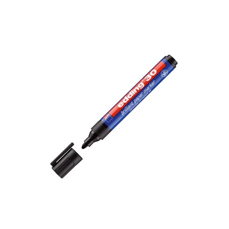 Marcatore permanente 30 - punta tonda - da 1,5 a 3 mm  - nero - Edding