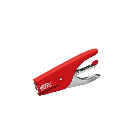 Cucitrice a pinza Rapid Supreme S51 Soft Grip - rosso - Rapid