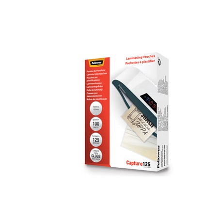 Pouches Capture125 - A4 - 216x303 mm - 125 micron - Fellowes - scatola 100 pezzi