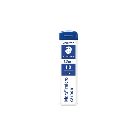 Astuccio 6   Mine Mars Micro - mina 1,3mm - gradazione HB - Staedtler - conf. 6 mine