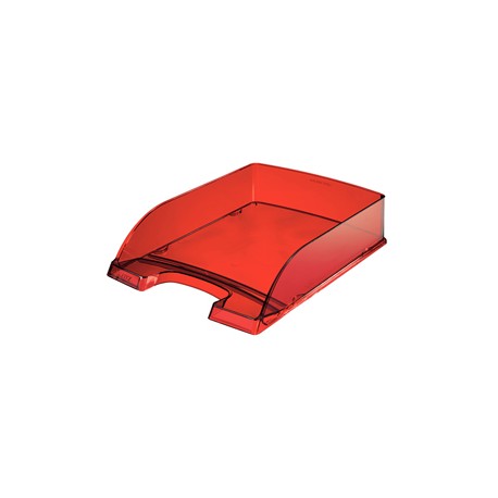 Vaschetta portacorrispondenza Leitz Plus Standard - 25,5 x 7 x 36 cm - rosso trasparente - Leitz