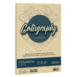 Carta Calligraphy Pergamena - A4 - 190 gr - crema 05 - Favini - conf. 50 fogli