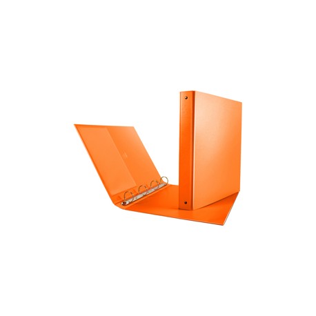 Raccoglitore Nettuno - 4 anelli a R 30 mm - dorso 3,5 cm - 22x30 cm - arancio - Sei Rota