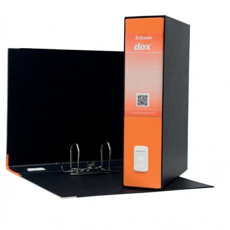 Registratore Dox 2  - dorso 8 cm - protocollo 23x34 cm - arancione - Esselte Dox