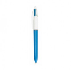 Penna a sfera a scatto  multifunzione  4 Colours Classic  - punta 1,0mm - nero, blu, rosso, verde - Bic -  conf. 12 pezz