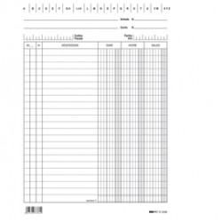 Schede - dare/avere/saldo - 21 x 15 cm - Edipro - conf. 100 pezzi