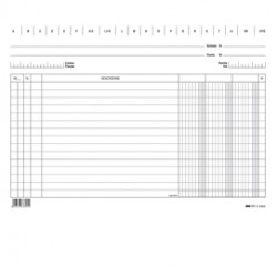 Schede - 3 colonne - 17 x 24 cm orizzontale - Edipro - conf. 100 pezzi