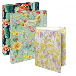 Cartella progetti Nature Flowers - 26 x 34 cm - dorso 3 cm - con elastico - Pigna