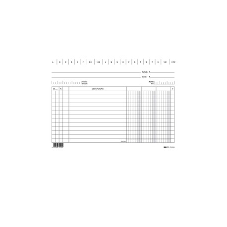 Schede - 3 colonne - 15 x 21 cm orizzontale - Edipro - conf. 100 pezzi