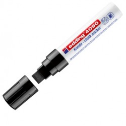 Marcatore a gesso liquido 4090 - punta scalpello - da 4 a 15mm - nero - Edding