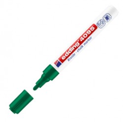 Marcatore a gesso liquido 4095 - punta tonda - da 2 a 3mm - verde - Edding