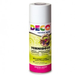 Vernice spray - trasparente - effetto laccato e ceramico - 400ml - DECO