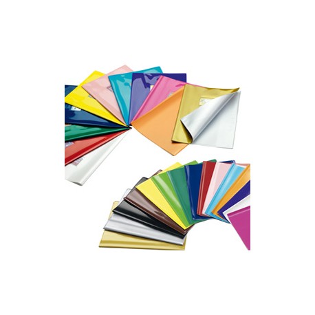 Coprimaxi laccato - 21x30cm - PVC - argento - tasca con alette - Colorosa