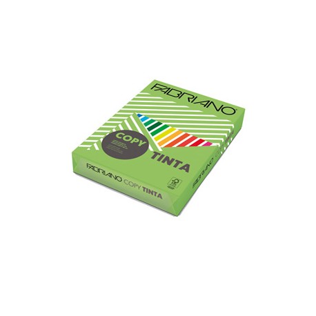 FabrianoColore - A4 - 80 gr - colori forti verde pisello - Fabriano - conf. 500 fogli
