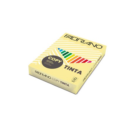 Carta Copy Tinta - A4 - 80 gr - colore tenue banana - Fabriano - conf. 500 fogli