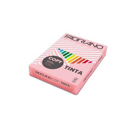 Carta Copy Tinta - A4 - 80 gr - colore tenue rosa - Fabriano - conf. 500 fogli