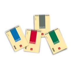 Blocco Pignastyl spiralato - A6 - 100 x 150mm - 80gr - 60 fogli - 5mm - Pigna