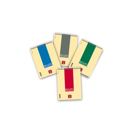 Blocco Pignastyl spiralato - A5 - 150 x 210mm - 80gr - 60 fogli - 5mm - Pigna