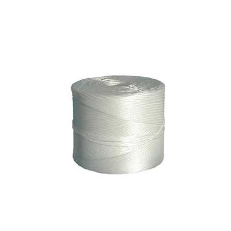 Rotolo di spago - diametro 2 mm - lunghezza 1000 m - 2 kg - fibra PPL - titolo 1/500 - bianco - Viva