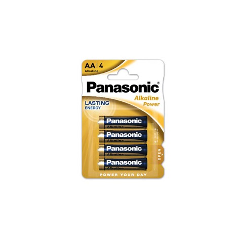 Pila Stilo AA - 1,5V - alcalina - Panasonic - blister 4 pezzi