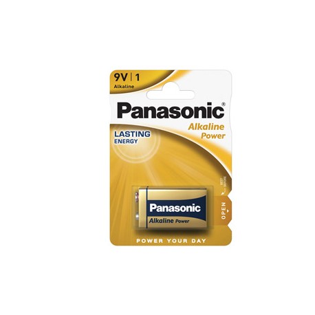 Pila Transistor - 9V - alcalina - Panasonic - blister 1 pezzo