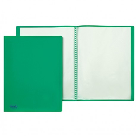 Portalistini Sviluppo - buccia - PP - 22 x 30 cm - 30 buste - verde - Favorit