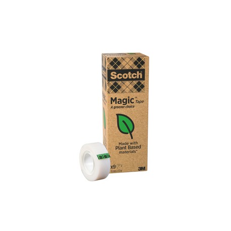 Nastro adesivo Magic 900 - 19 mm x 33 m - acrilico - trasparente - Scotch - Value Pack 9 rotoli