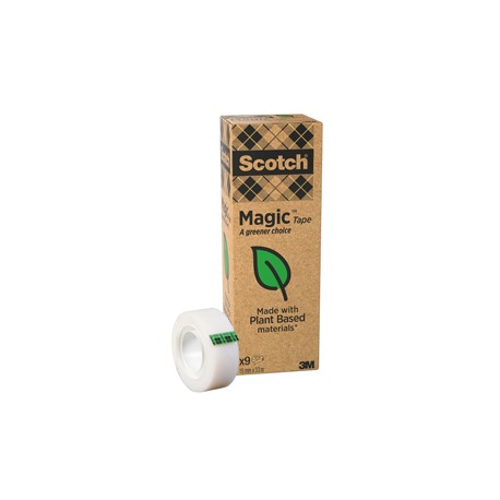 Nastro adesivo Magic™ 900 - green - 1,9 cm x 33 m - trasparente - Scotch - Value Pack 9 rotoli