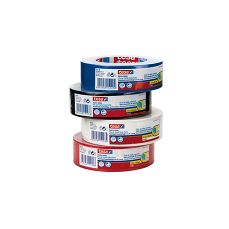 Nastro adesivo telato - 38 mm x 25 m - tela plastificata - bianco - Tesa