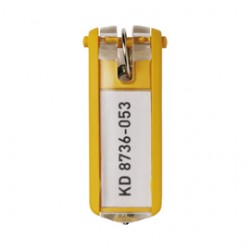 Portachiavi Key Clip - giallo - Durable - conf. 6 pezzi