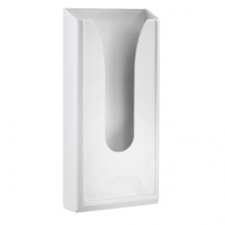 Dispenser per sacchetti igienici - capacità 60 sacchetti - 13,5x5,5x29,5 cm - bianco - Mar Plast