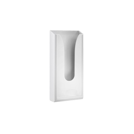 Dispenser per sacchetti igienici - capacità 60 sacchetti - 13,5x5,5x29,5 cm - bianco - Mar Plast