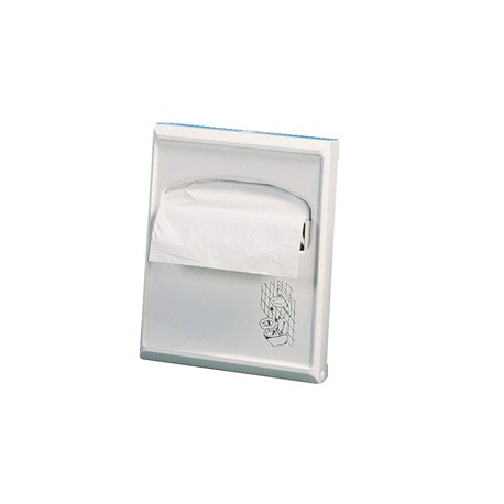 Dispenser per carta copriwater Mini - 23x5,5x29,5 cm - bianco - Mar Plast