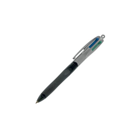 Penna a sfera a scatto 4 Colors Grip Pro - punta 1,0mm - nero, blu, rosso, verde  - Bic