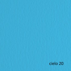 Cartoncino Elle Erre - 50 x 70 cm - 220 gr - cielo 120 - Fabriano - blister 20 fogli