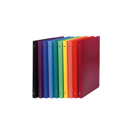 Raccoglitore OpaK - A4 - 4 anelli tondi 15 mm - PP opaco - dorso 2,5 cm - colori assortiti - Exacompta