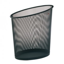 Cestino gettacarte Mesh - 18 L - rete metallica - nero - Alba