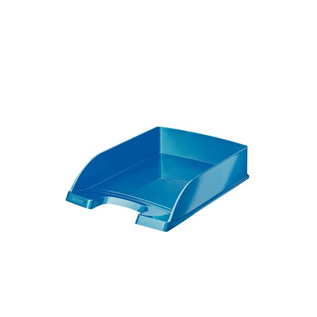 Vaschetta portacorrispondenza WOW - 25,5 x 35,7 x 7 cm - blu metallizzato - Leitz