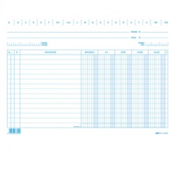 100 schede dare/avere/saldo/iva - 17 x 24 cm orizz. - Edipro