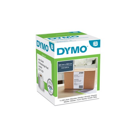Rotolo 220 etichette LW S0904980 - 104 x 159 mm - carta - indirizzi XL - bianco - Dymo