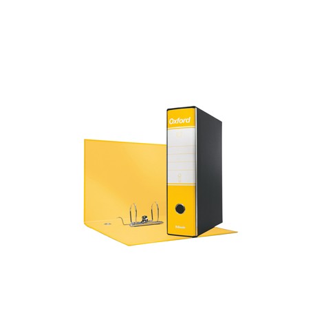 Registratore Oxford G85 - dorso 8 cm - protocollo 23 x 33 cm - giallo - Esselte