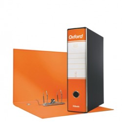 Registratore Oxford G85 - dorso 8 cm - protocollo 23 x 33 cm - arancione - Esselte