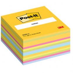 Blocco foglietti Cubo - 2030-U UL - 76 x 76 mm - 72 gr - colori assortiti - 450 fogli - Post it®