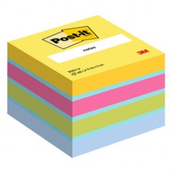 Blocco foglietti Minicubo - 2051-U - 51 x 51 mm - 72 gr - colori assortiti - 400 fogli - Post it®