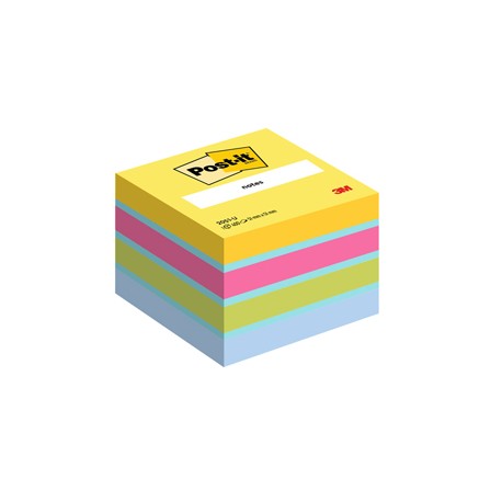 Blocco foglietti Minicubo - 2051-U - 51 x 51 mm - 72 gr - colori assortiti - 400 fogli - Post it®